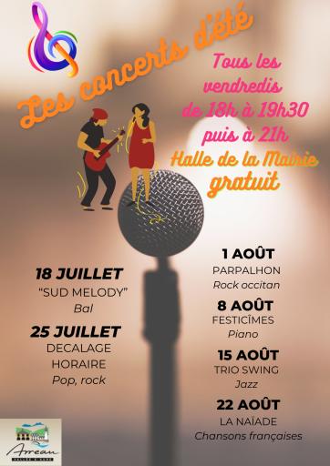 Les concerts du vendredi - été 2025